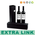 Deluxe Black 6 Bottle Corrugated Gift Wine Paper Packaging Box